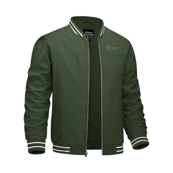 Men's Casual Thin Full Zip Bomber Jacket Coat
