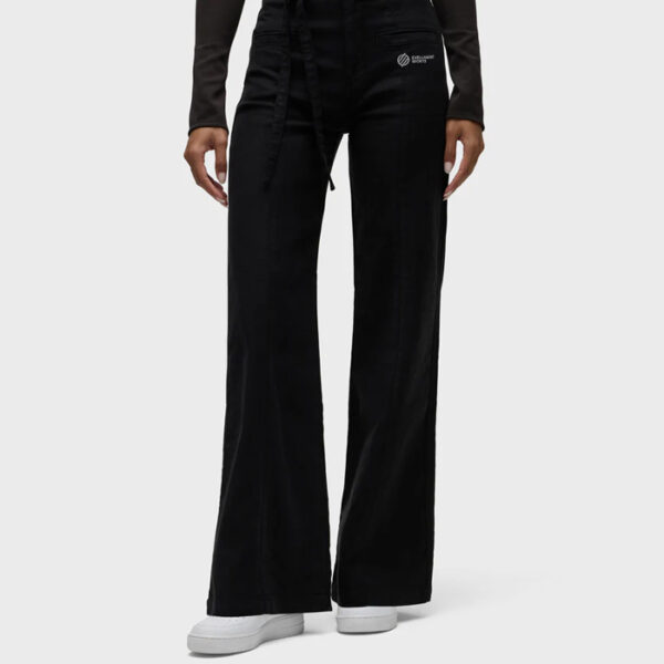 Tie Waist Brown Trouser Pant Black Beauty