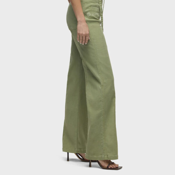 Tie Waist Pintucked Trouser Pant