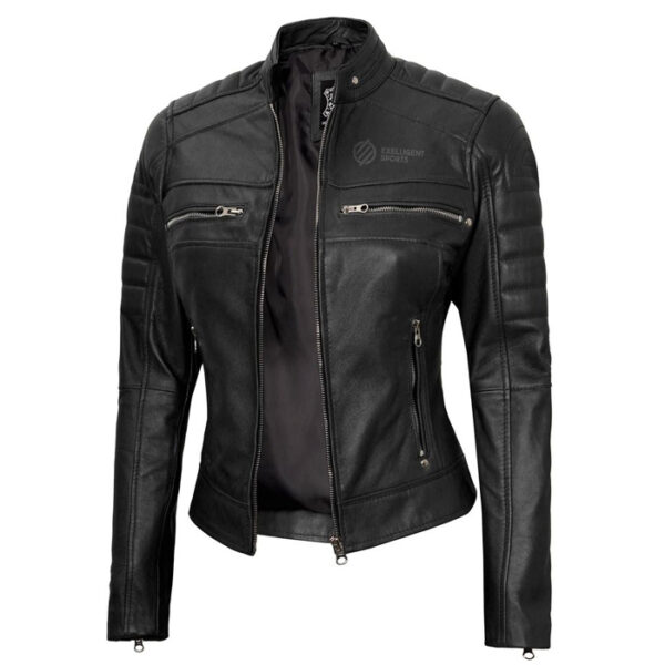 fjackets Real Leather Bomber Jacket women